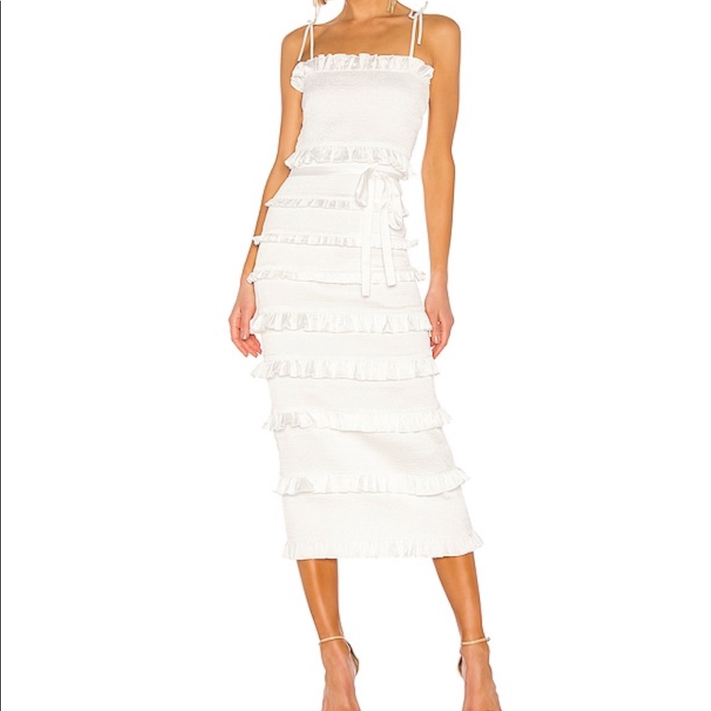 V. Chapman white lily dress